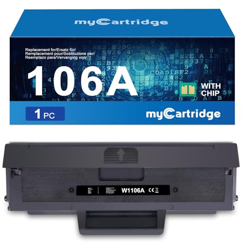 MYCARTRIDGE Kompatibel für Toner HP W1106A 106A Schwarz für HP Laser MFP 135wg 137fwg 137fnw Laser 107w 135w 107a 135a von MYCARTRIDGE