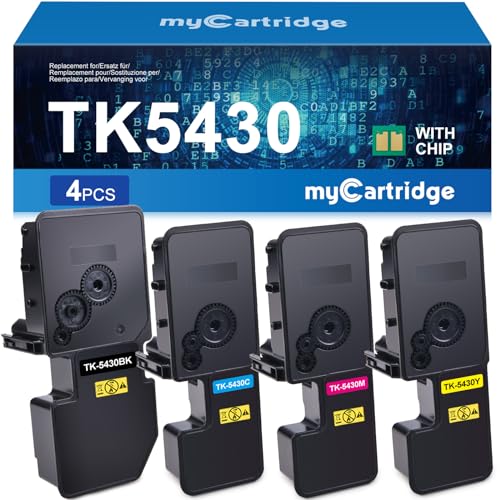 MYCARTRIDGE TK-5430 TK5430 Toner Cartridge Ersatz für Kyocera ECOSYS PA2100CWX MA2100CWFX PA2100CX MA2100CFX für Kyocera TK5430 TK-5430 Toner (Schwarz/Cyan/Magenta/Gelb) von MYCARTRIDGE