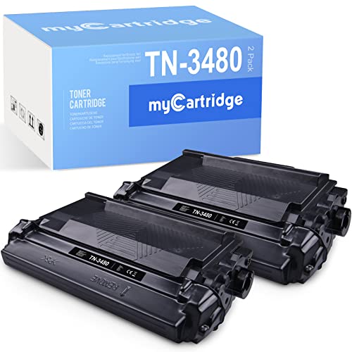 MYCARTRIDGE TN 3480 TN3480 Toner Ersatz für Brother TN3480 TN-3480 für Brother HL-L5100DN HL-L5200DW MFC-L6800DW HL-L6400DW DCP-L5500DN HL-L5000D HL-L6300DW MFC-L5850DW MFC-L6900DW (2 Schwarz) von MYCARTRIDGE