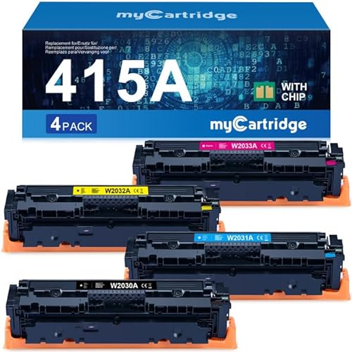 MYCARTRIDGE myCatridge 415A W2030A Toner ( MIT CHIP ) Kompatibel für Color Laserjet MFP M479dw M479fdn M479fdw für 415 415X W2030X von MYCARTRIDGE