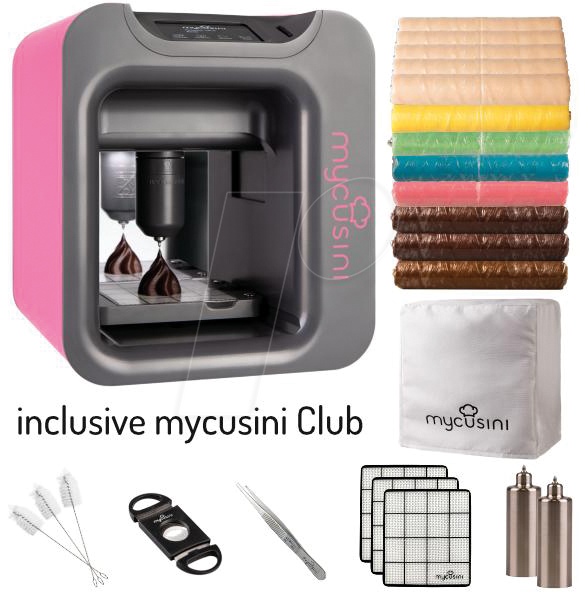 MYCUSINI 00055 - 3D Drucker, Mycusini 2.0, Food, Premium-Pack, pink von MYCUSINI