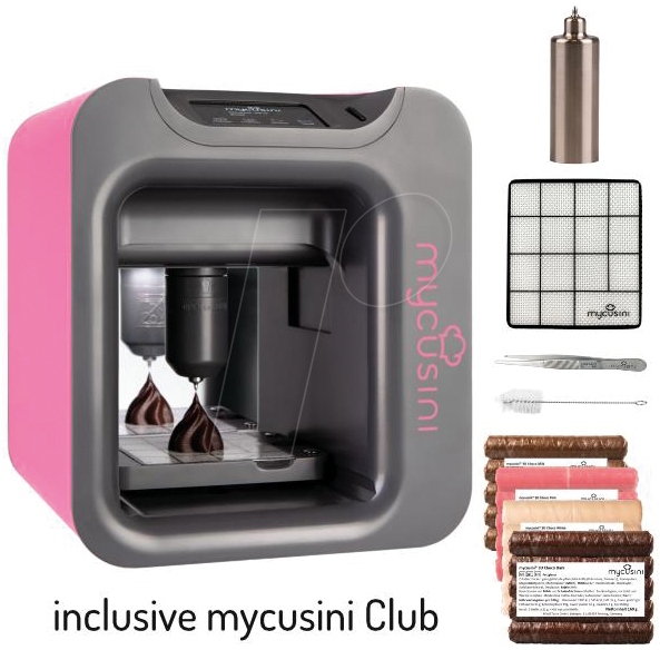 MYCUSINI 00056 - 3D Drucker, Mycusini 2.0, Food, Comfort-Pack, pink von MYCUSINI