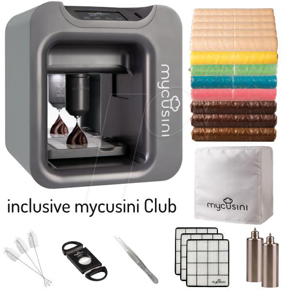 MYCUSINI 00058 - 3D Drucker, Mycusini 2.0, Food, Premium-Pack, grau von MYCUSINI