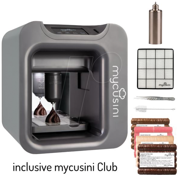 MYCUSINI 00059 - 3D Drucker, Mycusini 2.0, Food, Comfort-Pack, grau von MYCUSINI