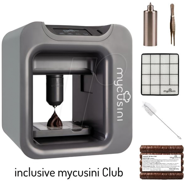 MYCUSINI 00060 - 3D Drucker, Mycusini 2.0, Food, Starter-Pack, grau von MYCUSINI