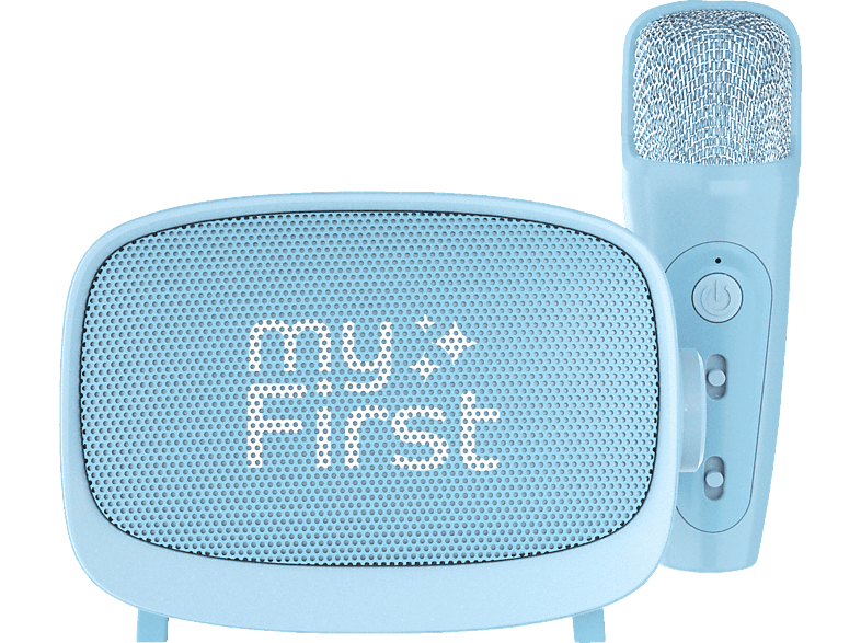 MYFIRST Voice 2 Tragbares Wireless-Lautsprecher & Interaktives Mikrofon Kinder Karaoke-Anlage, Blau MYFIRST Voice 2 Tragbares Wireless-Lautsprecher & Interaktives Mikrofon Kinder Karaoke-Anlage, Blau von MYFIRST