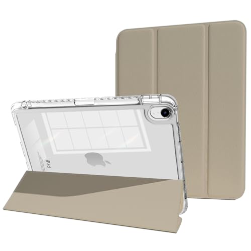 MYGROO Schutzhülle für iPad Air 27,9 cm (11 Zoll) M3/2 (2025/2024), iPad Air 5. Generation 2022 mit Stifthalter, Air 4. Generation, schlankes Smart-Cover mit transparenter Schale für iPad Air6. Hülle von MYGROO