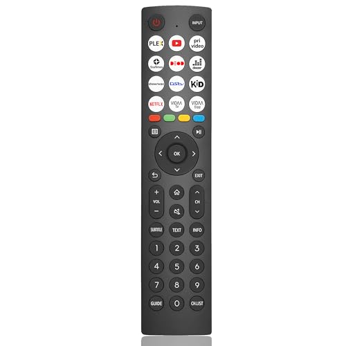 Ersatz Hisense Fernbedienung für hisense Vidda UHD smart 4K TVs, Keine Konfiguration erforderlich Fernbedienung hisense Fernseher Ersatz Hisense Fernbedienung für hisense Vidda UHD smart 4K TVs, Keine Konfiguration erforderlich Fernbedienung hisense Fernseher von MYHGRC
