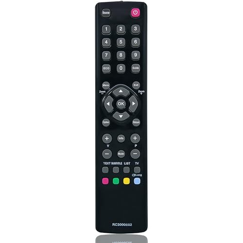 Ersatz Thomson Fernbedienung für Thomson Fernbedienung Smart TV 40FT2253 48FA3203 55FT5643 24FW4325 32FU5253 32HZ5233 32HW3324 40FS5246 40FW3253 55FU4243 24FW4323 32FS3246C 32HS4246C Ersatz Thomson Fernbedienung für Thomson Fernbedienung Smart TV 40FT2253 48FA3203 55FT5643 24FW4325 32FU5253 32HZ5233 32HW3324 40FS5246 40FW3253 55FU4243 24FW4323 32FS3246C 32HS4246C von MYHGRC