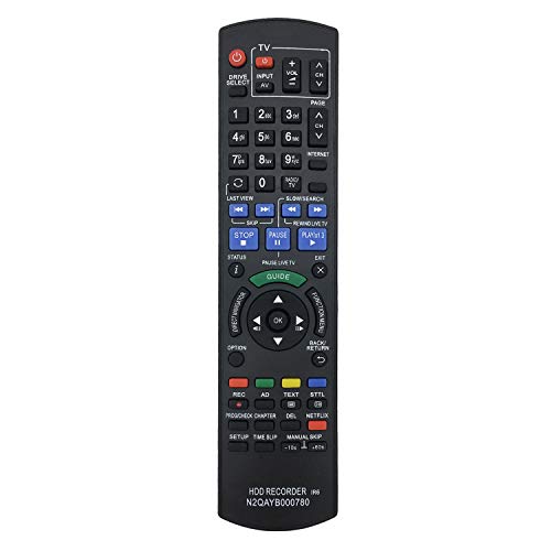 MYHGRC Ersatz-Fernbedienung für Panasonic N2QAYB000780, kompatibel mit Panasonic HDD Box Recorder TV DVD Recorder DMR-HWT230EB DMR-HWT130EB DMR-PWT635 Blu-ray – keine Einrichtung erforderlich MYHGRC Ersatz-Fernbedienung für Panasonic N2QAYB000780, kompatibel mit Panasonic HDD Box Recorder TV DVD Recorder DMR-HWT230EB DMR-HWT130EB DMR-PWT635 Blu-ray – keine Einrichtung erforderlich von MYHGRC