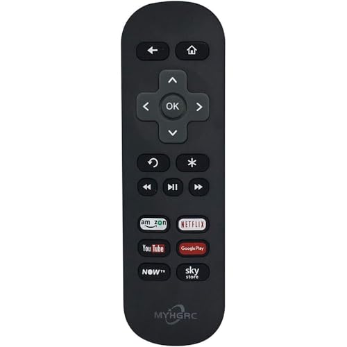MYHGRC -Fernbedienung für Roku, kompatibel mit allen Now TV Box Roku 1 2 3 4 HD LT XS XD Ultra und Roku Express/+, Roku Premiere/+ (nicht kompatibel mit Roku Stick) von MYHGRC