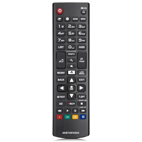 MYHGRC Neue Ersatz Fernbedienung LG AKB74915324 für Fernbedienung lg smart tv Passend für LG LCD LED 32LH590U 32LH604V 43LH630V 43UH664V 49LH590V 49UH603V Keine Einrichtung erforderlich von MYHGRC