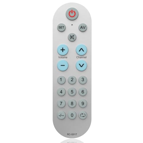 Universal-Fernbedienung, einfach zu bedienen mit großen Tasten – Universal-TV-Fernbedienung für ältere Menschen Universal-Fernbedienung, einfach zu bedienen mit großen Tasten – Universal-TV-Fernbedienung für ältere Menschen von MYHGRC