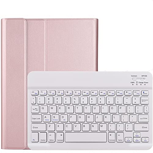 HHF TAB Zubehör Für Xiaomi Pad 5 2021, Tastaturkofferabdeckung Tastatur mit Maus Für Xiaomi MI Pad 5 Pro Abdeckung + Tastatur (Farbe : Rose Gold+White) von MYLPDZSW