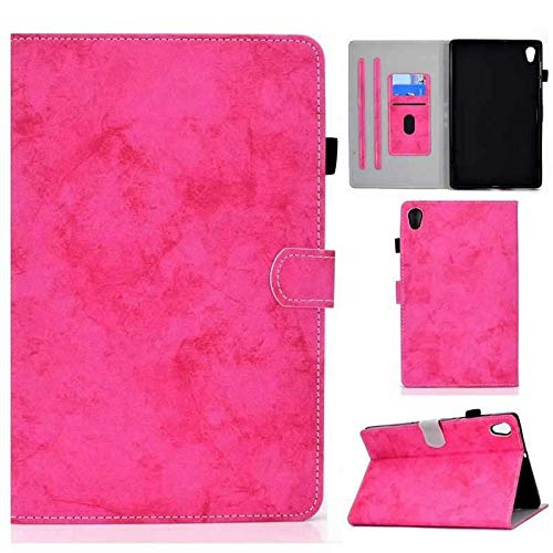 MYLPDZSWZX kuaijiexiaopu Hüllen for Lenovo-Tab M10 HD 2ND GEN TB-X306X TB-X306F, Stand-PU-Leder-Flip-Abdeckung for Lenovo-Tab M10 HD 2nd Gen 10,1 Zoll (Farbe : Hot Pink, Größe : for M10 HD 2nd Gen) von MYLPDZSWZX