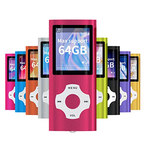 Mymahdi MP3 / MP4 beweglicher Spieler, Rot mit 1.8 Zoll LCD-Schirm und Memory Card Einbauschlitz, maximale Unterstützung 128GB von MYMAHDI