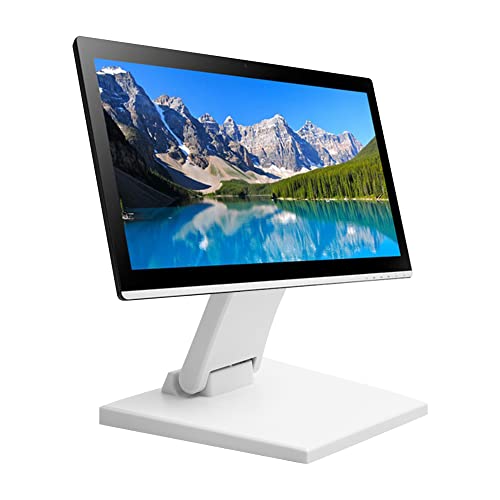 LCD-Monitorst?nder, verstellbar, LCD-Monitorst?nder, faltbar, Metall, mit VESA-Loch, 75 x 75 mm/100 x 100 mm, 25,4 - 61 cm, flacher Fernsehbildschirm, faltbar, Metall, Monitor-Schreibtischhalterung (wei?) von MYOYAY