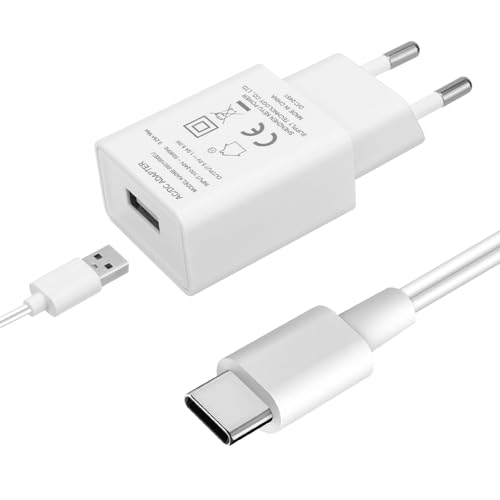 MYPIN 5V 1000mA Babyphone Ladegerät Netzteil Ladekabel, Baby Monitor und Elterneinheit Ladegerät, Mini USB Schaltadapter, kompatibel mit verschiedenen Baby Monitor, EU-Stecker mit 2,5m Kabel, Type-c MYPIN 5V 1000mA Babyphone Ladegerät Netzteil Ladekabel, Baby Monitor und Elterneinheit Ladegerät, Mini USB Schaltadapter, kompatibel mit verschiedenen Baby Monitor, EU-Stecker mit 2,5m Kabel, Type-c von MYPIN