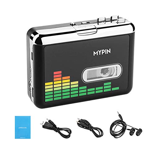 Tragbare Kassettenspieler, Digital USB Audio Musik/Kassette zu MP3 Konverter, Kassettenrekorder direkt auf USB-Flash-Laufwerk speichern/Kein PC erforderlich Tragbare Kassettenspieler, Digital USB Audio Musik/Kassette zu MP3 Konverter, Kassettenrekorder direkt auf USB-Flash-Laufwerk speichern/Kein PC erforderlich von MYPIN