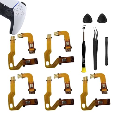 MYPUQIAO Mikrofon-Flexkabel, Ersatz für PS5, V3, 3.0, BDM-030, linker und rechter Griff, inneres Mikrofonband, Playstation 5-Lautsprecher, L-R-Anschlusskabel, Dualsense Controller mit MYPUQIAO Mikrofon-Flexkabel, Ersatz für PS5, V3, 3.0, BDM-030, linker und rechter Griff, inneres Mikrofonband, Playstation 5-Lautsprecher, L-R-Anschlusskabel, Dualsense Controller mit von MYPUQIAO