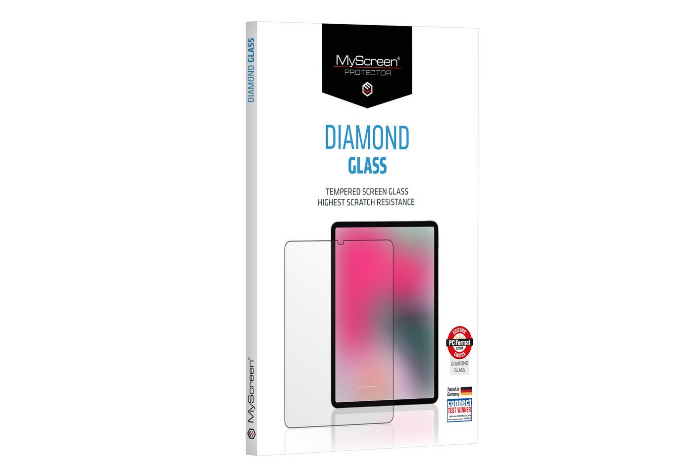 MYSCREEN MD4001TGTAB Diamond Glass für iPad Pro 2018, Displayschutzglas von MYSCREEN