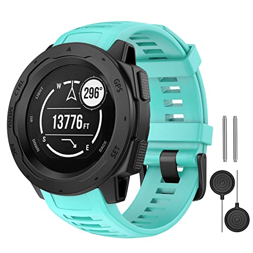 MYSNBKN Armband Kompatibel Mit Instinct 2/Solar Tactical - Ersatzarmband Aus Weichem Silikon für Garmin Mit Adapterwerkzeugen von MYSNBKN