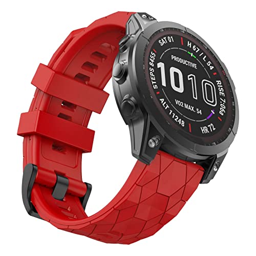 MYSNBKN Armband für Garmin Fenix 6X /Fenix 6X Pro/Fenix 7X /Fenix 3 /Fenix 3 HR/Fenix 5X /Fenix 5X Plus, Estrazarmband Quick-Fit 26mm Breite Silikon Uhrenarmband für Garmin von MYSNBKN