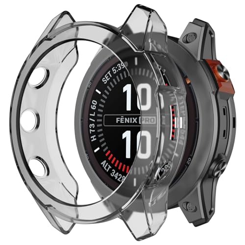 MYSNBKN Schutzhülle für Garmin Fenix 7X Pro/Fenix 7X/Epix Pro 51mm, TPU Schutzhüllen stoßfest und bruchfest, Slim Fall, Smartwatch-Hülle, Schutz für Smartwatches, Verhindern von Kratzern und Stößen MYSNBKN Schutzhülle für Garmin Fenix 7X Pro/Fenix 7X/Epix Pro 51mm, TPU Schutzhüllen stoßfest und bruchfest, Slim Fall, Smartwatch-Hülle, Schutz für Smartwatches, Verhindern von Kratzern und Stößen von MYSNBKN