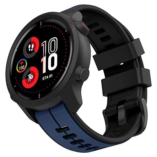 MYSNBKN Vivoactive 3 Armband, 20mm Ersatzarmband aus weichem Silikon für Garmin Vivoactive 3 Music/Venu 2 plus/Vivomove 3/Luxe/Style/HR/Forerunner 245/645 Music von MYSNBKN