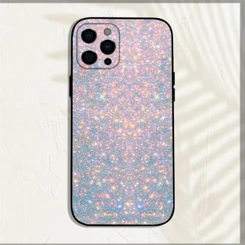MYSXSWHL Coole Handyhülle mit rosa Glitzer für iPhone 16,15,14,13,12,11,Pro,X,XS,Max,XR,Plus,Mini, weiche Schwarze Hülle,Z3,ForiPhoneXR von MYSXSWHL
