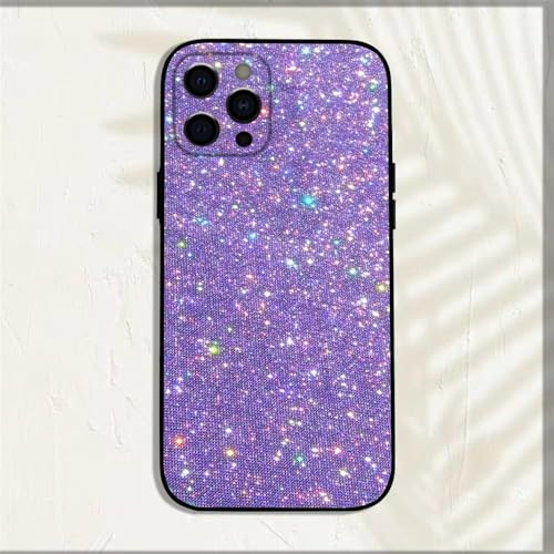 MYSXSWHL Coole Handyhülle mit rosa Glitzer für iPhone 16,15,14,13,12,11,Pro,X,XS,Max,XR,Plus,Mini, weiche Schwarze Hülle,Z6,ForiPhone12 von MYSXSWHL