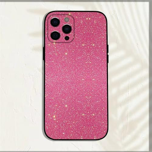 MYSXSWHL Coole Handyhülle mit rosa Glitzer für iPhone 16,15,14,13,12,11,Pro,X,XS,Max,XR,Plus,Mini, weiche Schwarze Hülle,Z7,ForiPhone15 von MYSXSWHL