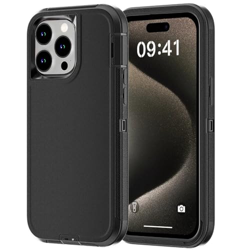 MYSXSWHL Für iPhone 16 11 12 13 14 Pro Max 15 Plus 7 8 SE 2022 Xs XR Robuste, stoßfeste Hybrid-Schutzhülle, Schwarz Schwarz, für 12 Mini 13 Mini von MYSXSWHL