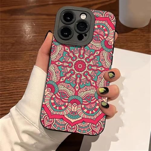 MYSXSWHL Modische Retro-Handyhülle für iPhone 16 15 14 13 12 11 Pro Max Mini 7 8 16 Plus XR X XS Frosted Stoßfeste Schutzhülle, 09, für iPhone 14 Pro Max von MYSXSWHL