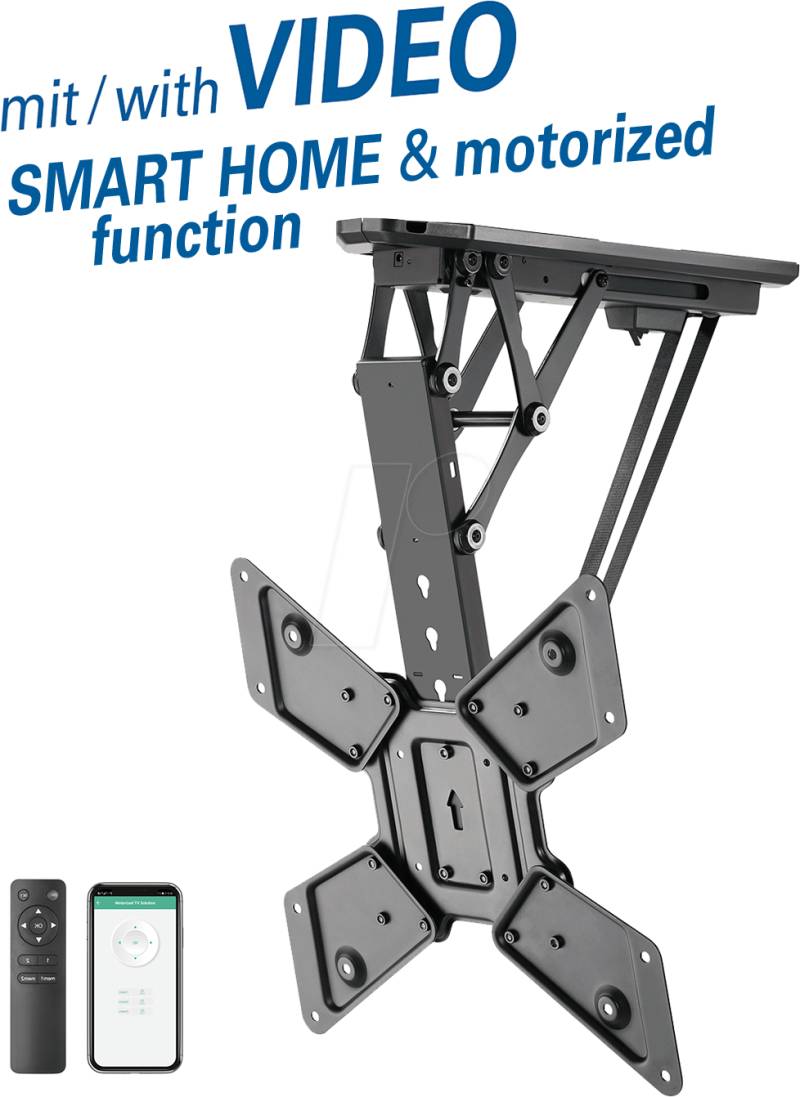 MYW HL43ML - TV Deckenhalter, elektr.neigbar, 23''- 55'', 30 kg von MYWALL