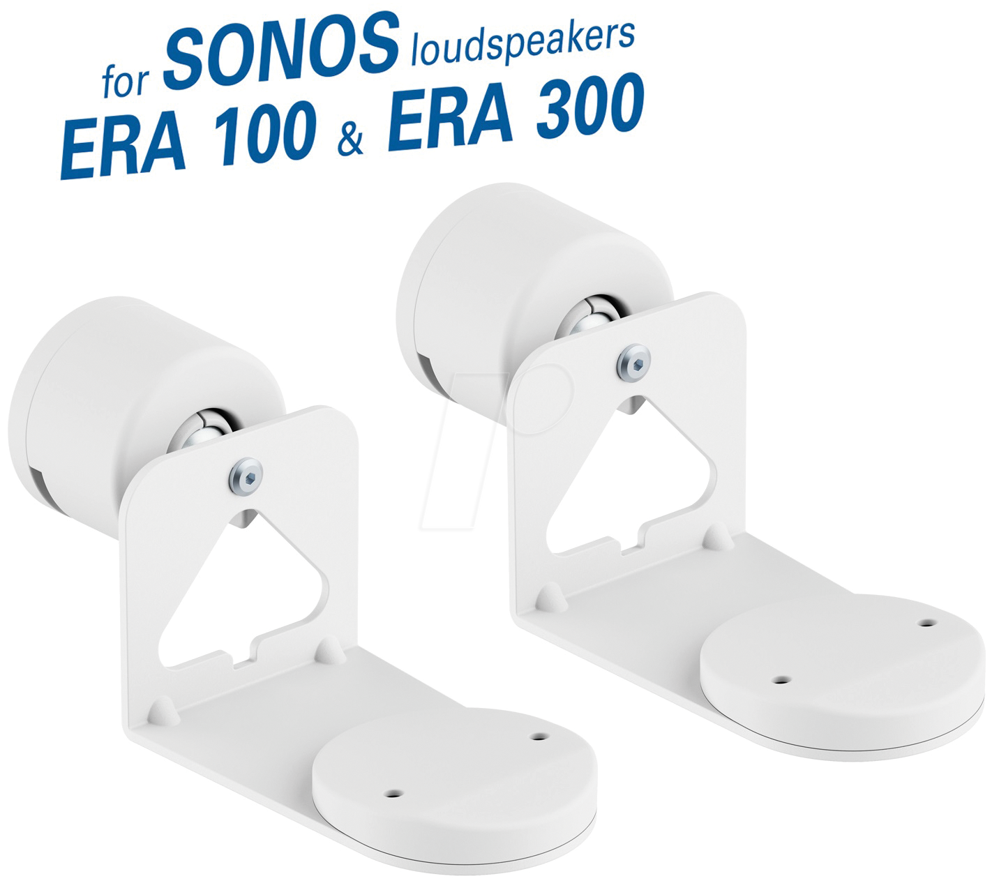 MYW HS47WL - Wandhalter für SONOS Era 100 & 300, 2er Set, weiß MYW HS47WL - Wandhalter für SONOS Era 100 & 300, 2er Set, weiß von MYWALL
