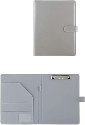 Portfoliomappe a4, Zwischenablage Ordner Legal Pad Halter Brief Größe A4 Schreibblock for Business Schule Büro Konferenz Clip Boards(Light Gray) von MYXJX