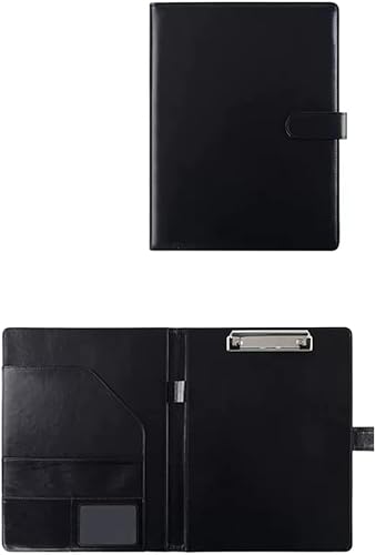 Portfoliomappe a4, Zwischenablage Ordner Legal Pad Halter Brief Größe A4 Schreibblock for Business Schule Büro Konferenz Clip Boards(Svart) von MYXJX