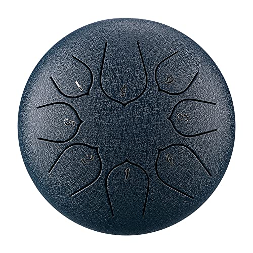 Zungentrommel, 8 Noten 6 Zoll Schlaginstrument Handpan-Trommel mit Musikpartitur, Verwendung for Musikkonzerte, Geistheilungsmeditation, 8(5) von MYXJX
