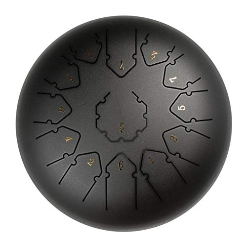 Zungentrommel, Handtrommeln Instrumente Handpan Drums Zungentrommel for Erwachsene 11 Noten 7 Zoll Steel Drums Tank Drum von MYXJX