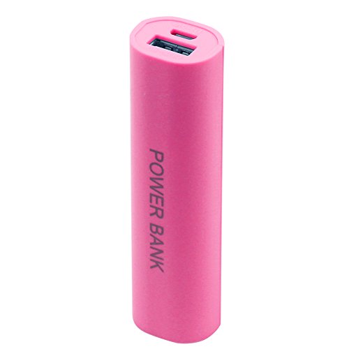 MYhose Datenkabel Tragbare Mobile USB Power Bank Ladegerät Pack Box Batteriefach Für 1 x 18650 DIY Rosa von MYhose