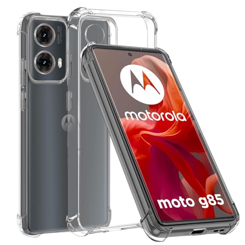 MZBESTCable Für Motorola G85 5G Hülle,Rundumschutz Handyhülle Moto G85 5G 6.67",Dünne Weiche TPU Silikon Transparent Stoßfest Schutzhülle Durchsichtige Kratzfest Case Cover für Motorola G85 5G von MZBESTCable