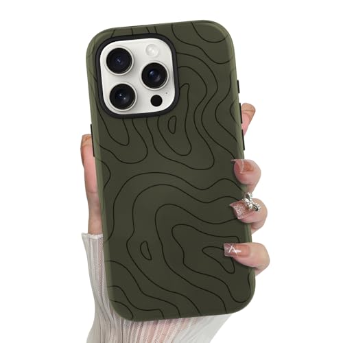 MZELQ Handyhülle für iPhone 16 Pro Max - Schnitte, ästhetische, gewellte Wellen-Handyhülle, stoßfester Schutz, passend für iPhone 16 Pro Max Hülle für Mädchen und Frauen, Schwarz MZELQ Handyhülle für iPhone 16 Pro Max - Schnitte, ästhetische, gewellte Wellen-Handyhülle, stoßfester Schutz, passend für iPhone 16 Pro Max Hülle für Mädchen und Frauen, Schwarz von MZELQ