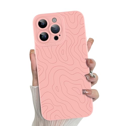 MZELQ Schutzhülle für iPhone 14 Pro Max, Silikon, Wellen, geriffelt, niedliches Muster, Kameraschutz, weiche, schlanke Handyhülle für Mädchen und Frauen, Rosa MZELQ Schutzhülle für iPhone 14 Pro Max, Silikon, Wellen, geriffelt, niedliches Muster, Kameraschutz, weiche, schlanke Handyhülle für Mädchen und Frauen, Rosa von MZELQ