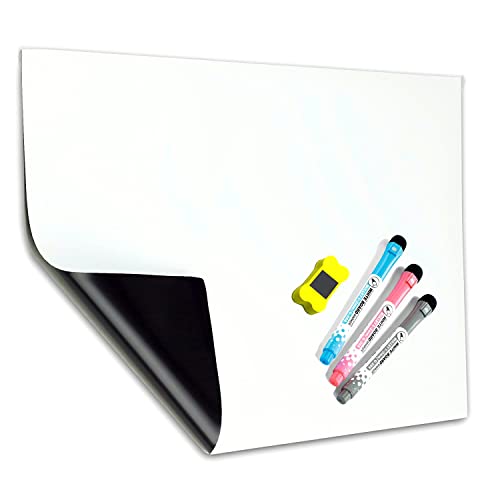 A3 Magnetisches Whiteboard Durch MZMing-Kühlschrank Magnetische Küche Whiteboard Einkaufsliste Anwendbare Kinder und Erwachsener Einfach Starkes Magnetisches Abwischen zu Schreiben-Ankündigungstafel von MZMing