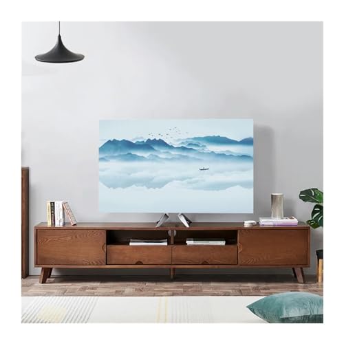 MZPOZB Tv Abdeckung Landscape Elastic Force TV-Abdeckung TV-Staubschutztuch 32-75 Zoll Einfacher und moderner chinesischer Stil Tv Cover(11,65-70 inch) von MZPOZB