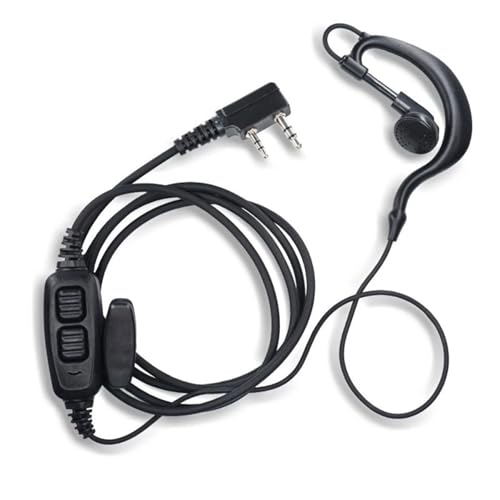 MZRAN Push to Talk 2-poliger Stecker-Adapter, Standard-Version, Kopfhörer für Walkies Talkies Headsets der 82er-Serie 82 / 82 PS von MZRAN