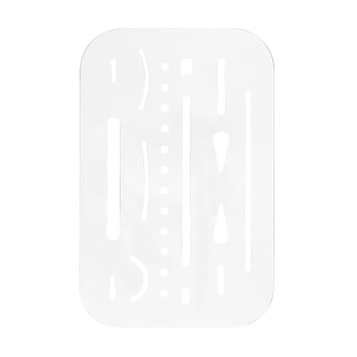 Radiergummi, Schild, Metall, Radierschild/Zeichenwerkzeug, Edelstahl, Radiergummi, Schablone für Zeichnungstechnik von MZRAN