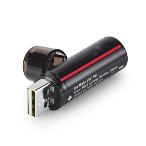 Wiederaufladbarer USB-Lithium-AA-Batterie, 1,5 V AA-Batterie, eingebauter USB-Anschluss für einfaches Laden, stabile Spannung für verschiedene Geräte Wiederaufladbarer USB-Lithium-AA-Batterie, 1,5 V AA-Batterie, eingebauter USB-Anschluss für einfaches Laden, stabile Spannung für verschiedene Geräte von MZRAN