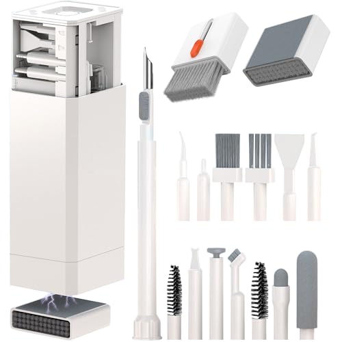 MZSX 32 in 1 Tastatur Reinigungsset, Screen Keyboard Cleaner mit Bürste, Multifunktional Keyboard Cleaner Tastaturreiniger mit Bürste, mit Tastenkappe Abzieher, für Tablet, Handy, Computer, Bildschirm von MZSX